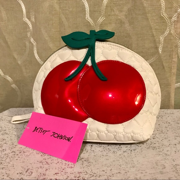 Betsey Johnson Handbags - 🍒 Betsey Johnson cosmetic bag with cherries